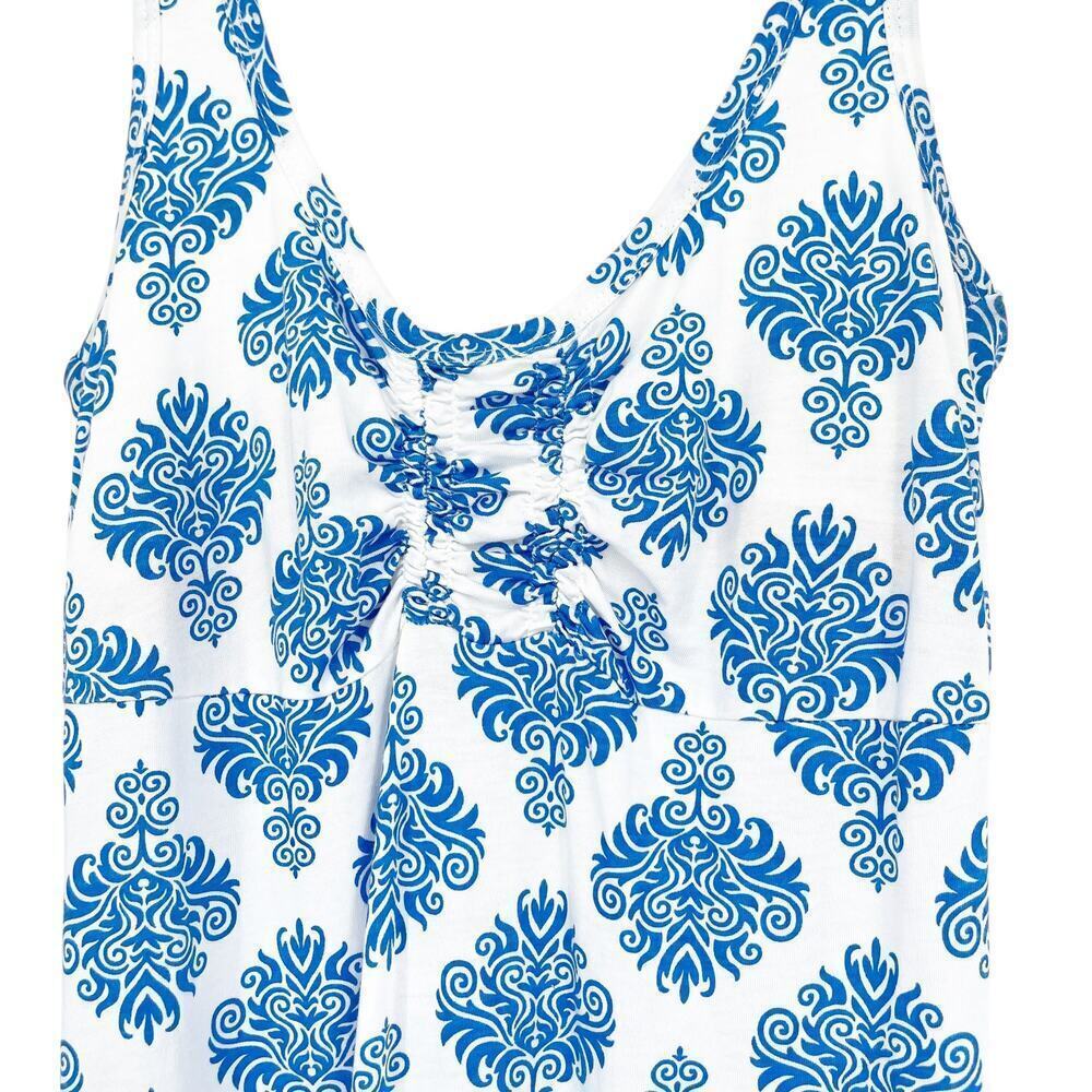 Carve Designs Blue and White Sleeveless Mini Dress - Picture 4 of 5
